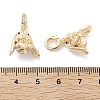 Brass Micro Pave Cubic Zirconia Pendant Bails KK-C077-10G-3