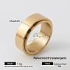 304 Stainless Steel Rotating Finger Rings GE6101-7-1