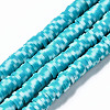 Handmade Polymer Clay Beads Strands CLAY-N008-010O-1