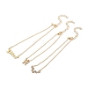 3Pcs Alloy Rhinestones Anklets LS-AJEW-S083-01G-04-2