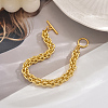 Classic Brass Mesh Chain Bracelets for Women DL2887-3-1