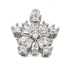 Brass Micro Pave Cubic Zirconia Pendatns KK-I380-03P-1