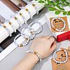 1Set Natural Howlite Beads Stretch Bracelets for Men Women BJEW-DC0001-19-3