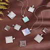 Unicraftale DIY Blank Square Pendant Making Kit FIND-UN0002-48-2