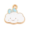 Alloy Enamel Charms ENAM-Q001-07G-03-1