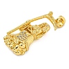 Rack Plating Brass Micro Pave Cubic Zirconia Pendants KK-Z063-09G-03-2