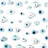80Pcs 8 Styles Handmade Lampwork Evil Eye Beads LAMP-FS0001-38A-3