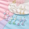 Heart & Teardrop Dangle Earrings for Women EJEW-JE05303-4