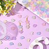 300Pcs Transparent Frosted Acrylic Beads OACR-SC0002-67-5