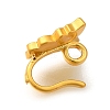 Brass Hoop Clasps KK-H506-09MG-2