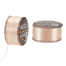 Nylon Beading Thread NWIR-WH0005-10S