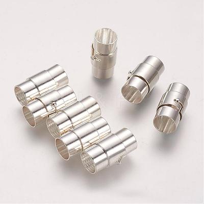 Brass Locking Tube Magnetic Clasps KK-Q089-S-1