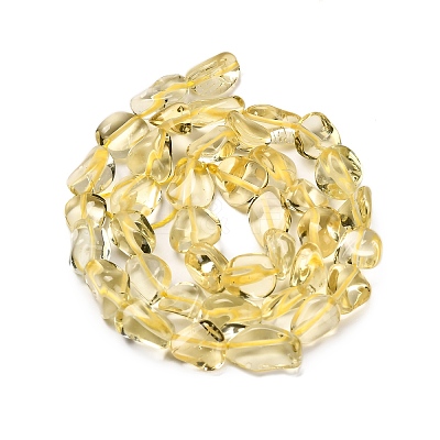 Natural Lemon Quartz(Heated) Beads Strands G-P568-C01-01-1