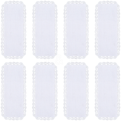 10Pcs Linen Aida Cloth Bookmarks for Cross Stitch Making DIY-CY0001-77-1