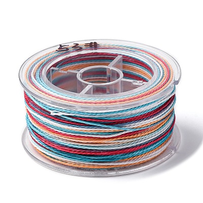 Segment Dyed Waxed Polyester Cord YC-C003-02C-1