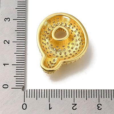 Brass with Cubic Zirconia Pendants KK-Q818-02Q-G-1