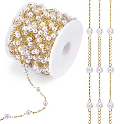 Plastic Pearl Beaded Chain JX088A-1