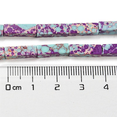Synthetic Imperial Jasper Dyed Beads Strands G-D077-C01-07-1