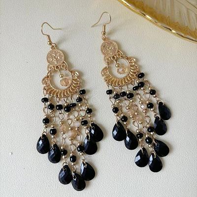Alloy Acrylic Chandelier Earrings FS-WG12A92-02-1