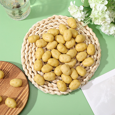 40Pcs Plastic 3D Potato Ornaments DJEW-CA0001-48-1