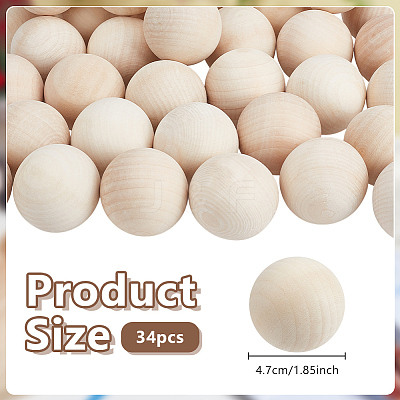Wood Beads WOOD-OC0004-49A-1