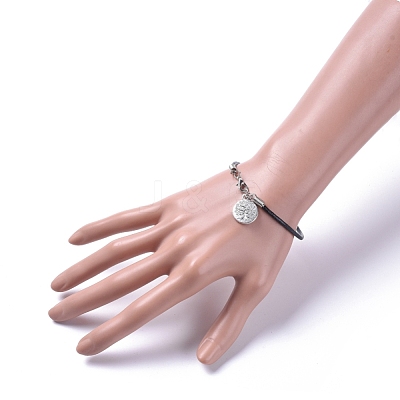 Unisex Charm Bracelets BJEW-JB04753-06-1