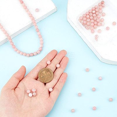 2 Strands Natural Pink Opal Beads Strands G-FH0001-71-1