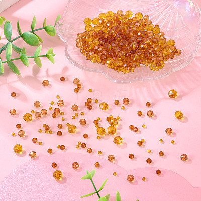 4 Strands 4 Styles Glass Beads Strands EGLA-TA0012-97C-1
