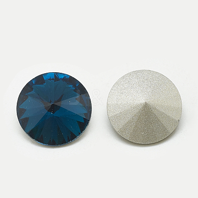 Pointed Back Glass Rhinestone Cabochons RGLA-T086-8mm-14-1