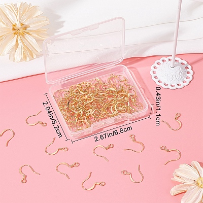 100Pcs Brass Earring Hooks KK-CN0001-79-1