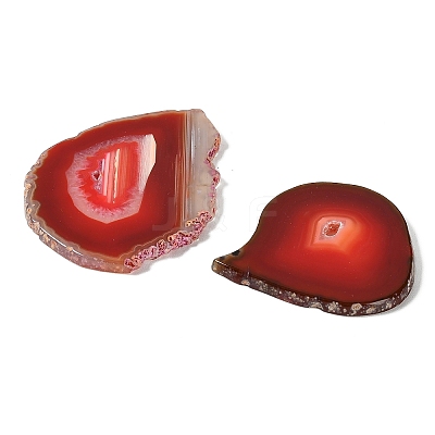 Natural Druzy Agate Slice Cabochons G-F826-E07-1