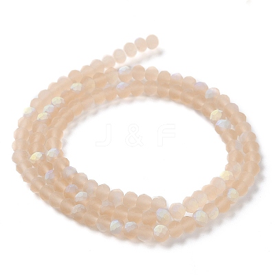 Transparent Glass Beads Strands X1-EGLA-A034-T4mm-MB20-1