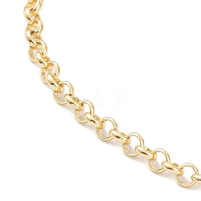 Brass Rolo Chain Necklaces X-MAK-F036-01G-1