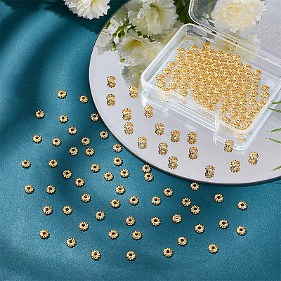 160Pcs Rack Plating Alloy Beads FIND-GO0001-95-1