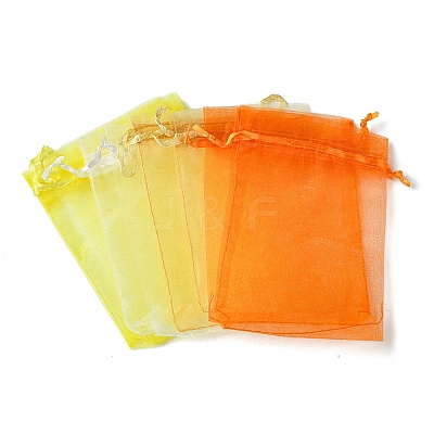 40Pcs 4 Colors Organza Bags Jewellery Storage Pouches Wedding Favour Party Mesh Drawstring Gift OP-FS0001-03A-1