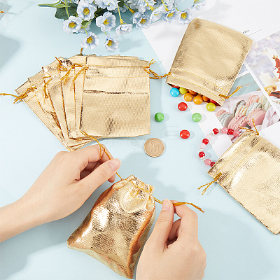 60Pcs Organza Drawstring Bags OP-BBC0001-01C-1
