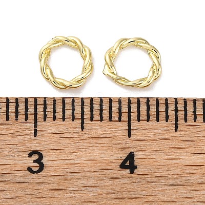 Brass Linking Rings KK-U042-01G-01-1