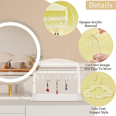 1 Set Acrylic Earring Hanging Display Stands EDIS-PH0001-45-1