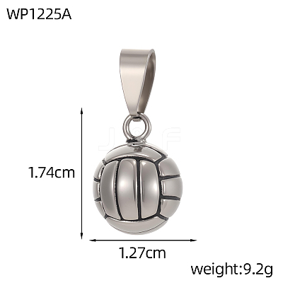 304 Stainless Steel Pendants STAS-OY013-10P-1