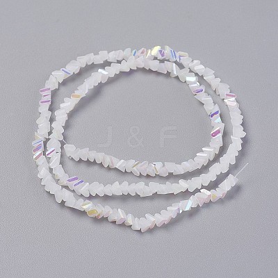 Imitation Jade Glass Beads Strands GLAA-F092-C05-1