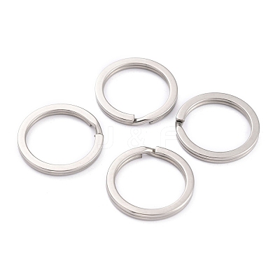 Non-Tarnish 304 Stainless Steel Split Key Rings STAS-H153-01C-P-1