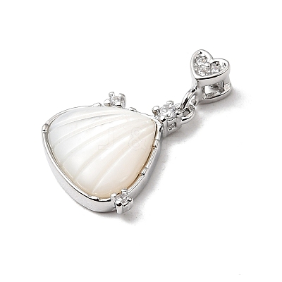 Natural Shell Carved Pendants KK-N290-06P-1