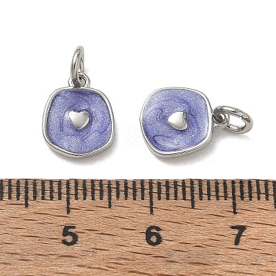 Brass Enamel Pendants KK-CBA5585-08P-1