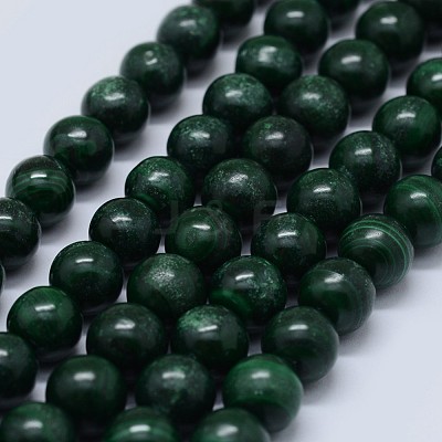 Natural Malachite Beads Strands G-F571-27B2-4mm-1