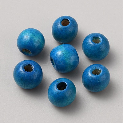 Wood European Beads WOOD-WH0024-160B-1