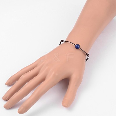 Adjustable Cowhide Leather Cord Bracelets BJEW-JB01944-03-1