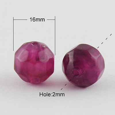Acrylic Beads SACR-S001-16mm-M-1
