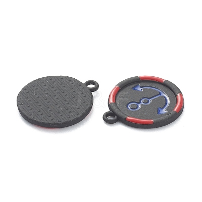 Baking Paint Alloy Enamel Pendants ENAM-I051-11LG-03-1