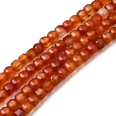 Natural Red Agate Beads Strands G-F797-A18-01-1