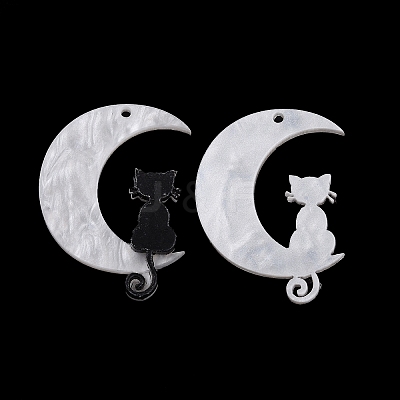Halloween Printed Acrylic Pendants MACR-M021-01-1-1